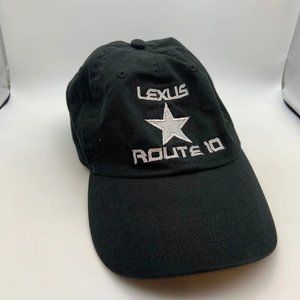 Lexus Route 10 Star Adjustable Baseball Cap in Black OSFA